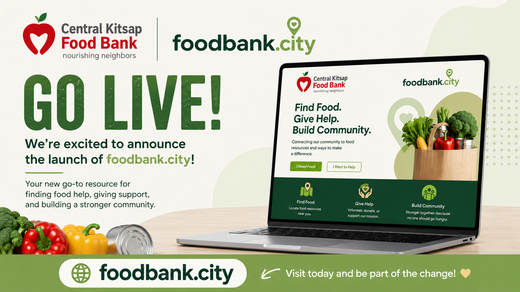Central Kitsap Food Bank Proudly Launches Foodbank.City